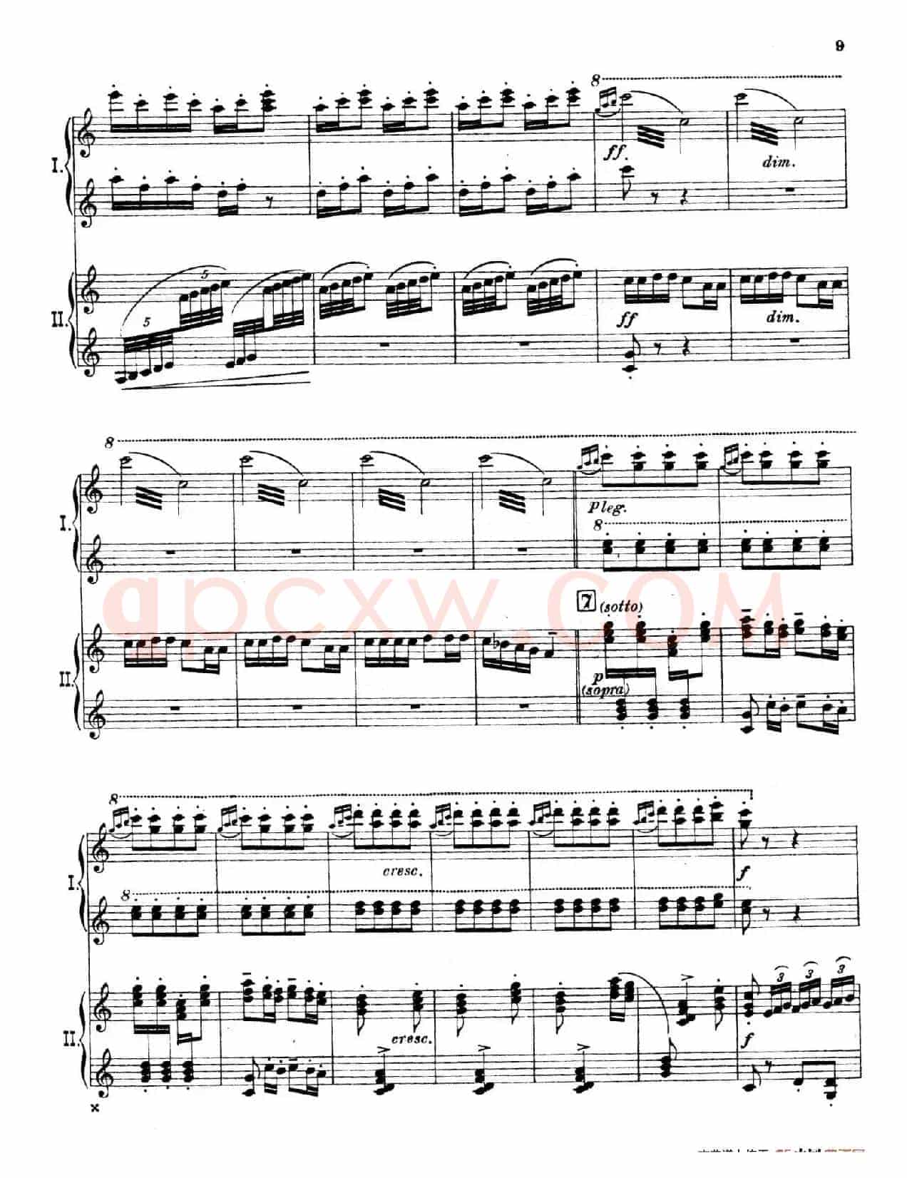 The Pines of Rome(交响诗《罗马的松树》·双钢琴)(第一部分:博尔盖塞别墅的松树)