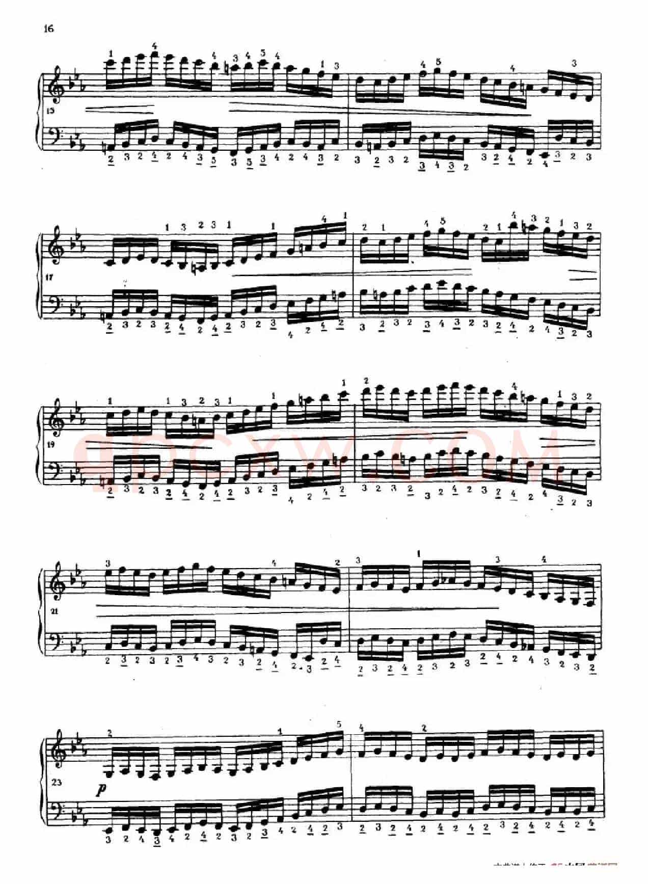 《车尔尼手风琴练习曲集》第Ⅳ册（第3——5首）