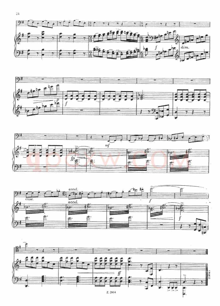 CONCERTINO（Ⅲ）（钢琴伴奏巴松协奏曲）