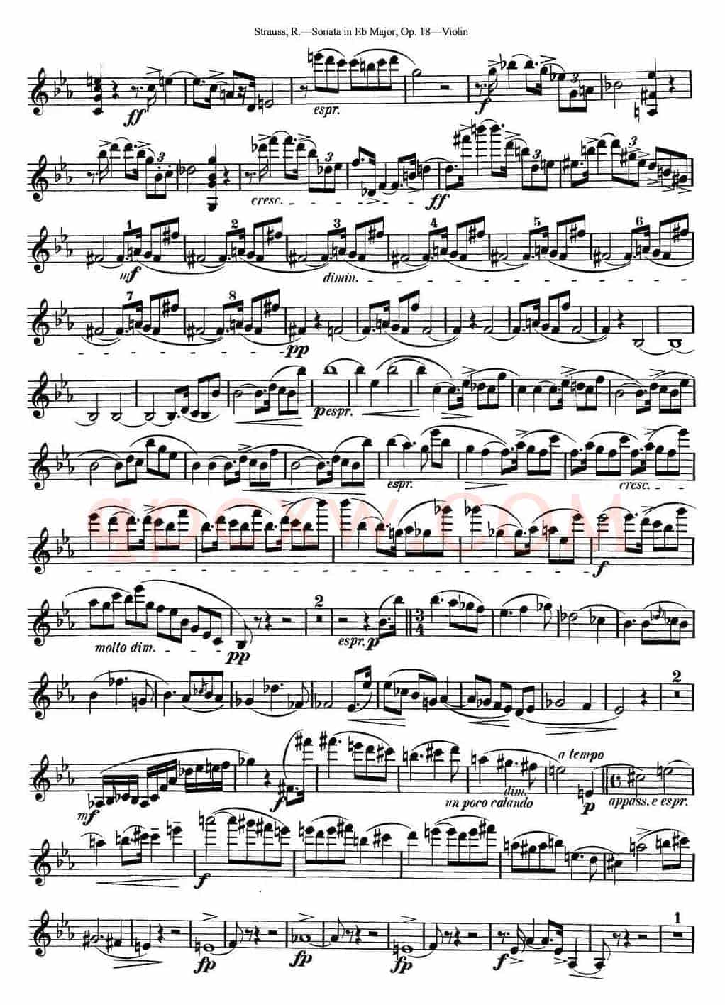 Violin Sonata in Eb Major Op.18