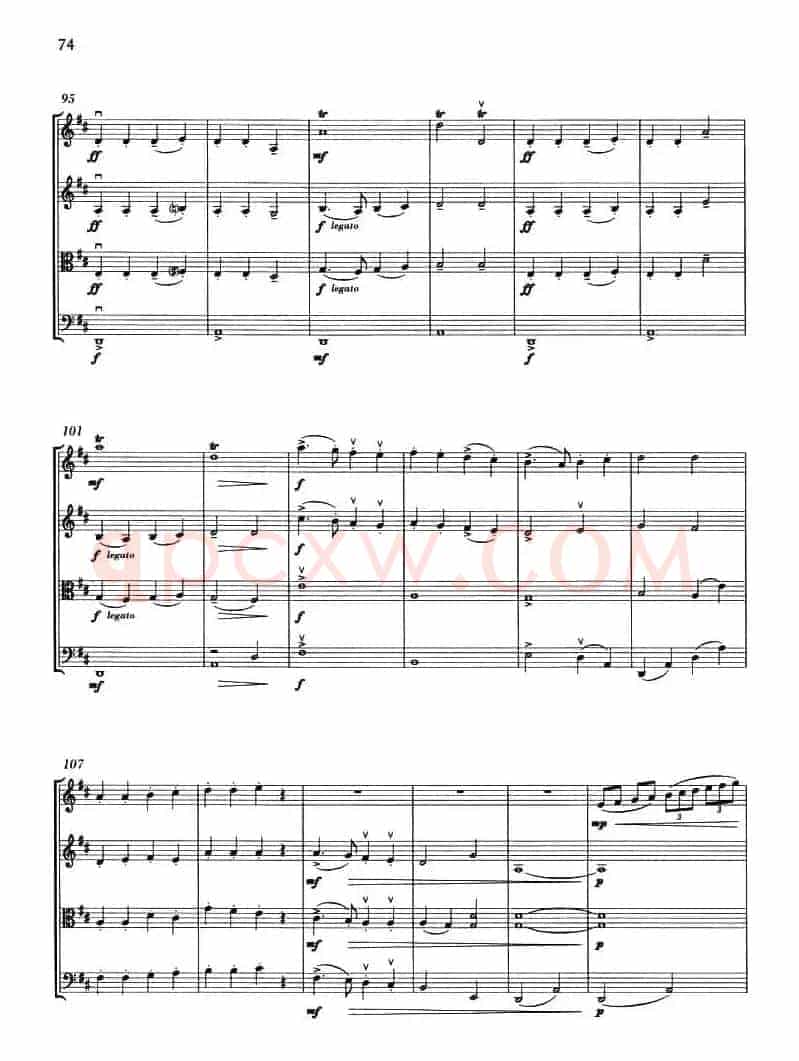 GOOD KING WENCESLAS（弦乐四重奏）