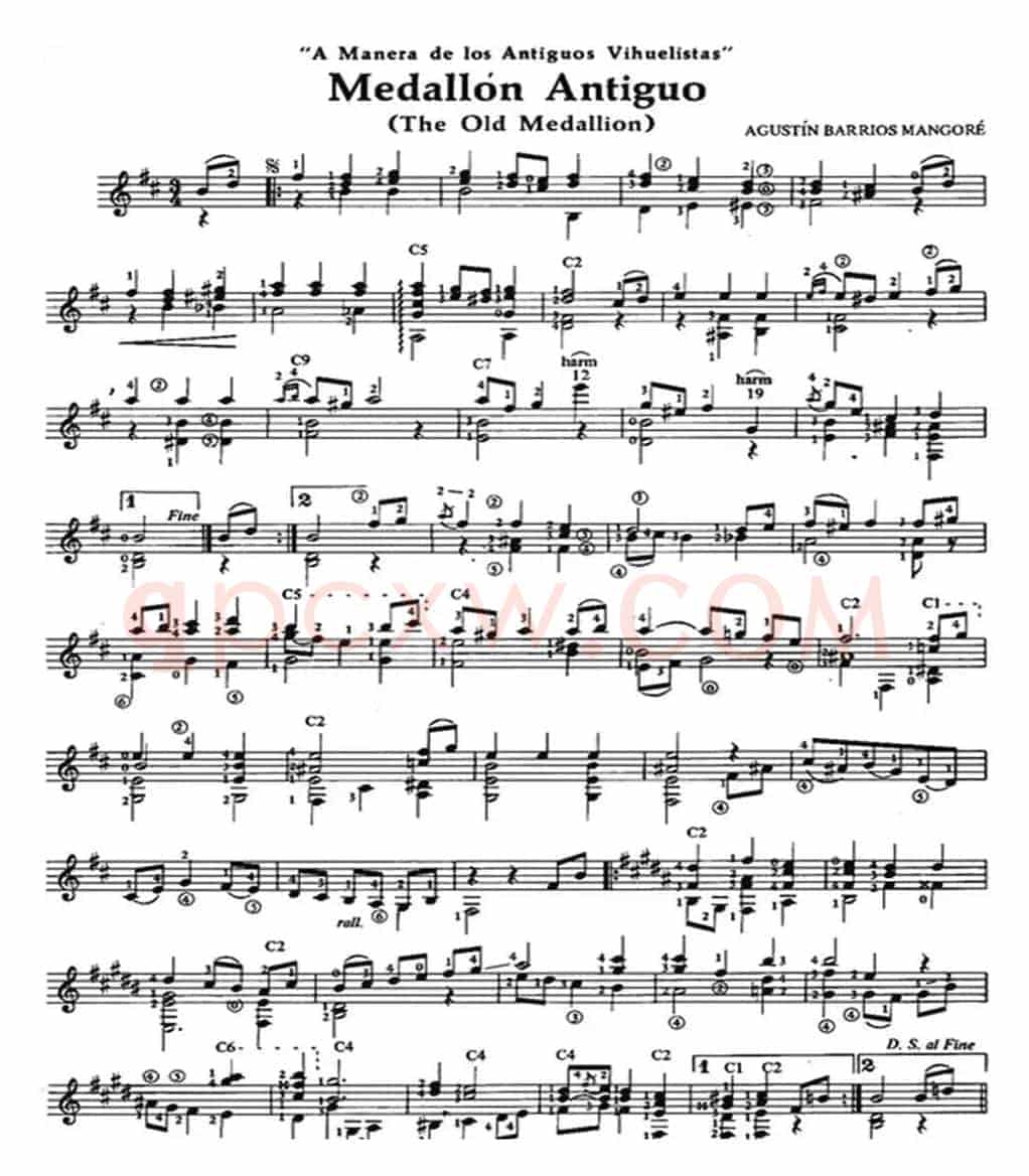 Medallon Antiguo(古典吉他)