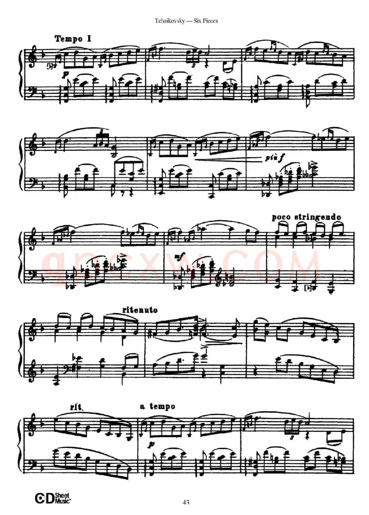 Six Pieces Op.51（6首小品·5）
