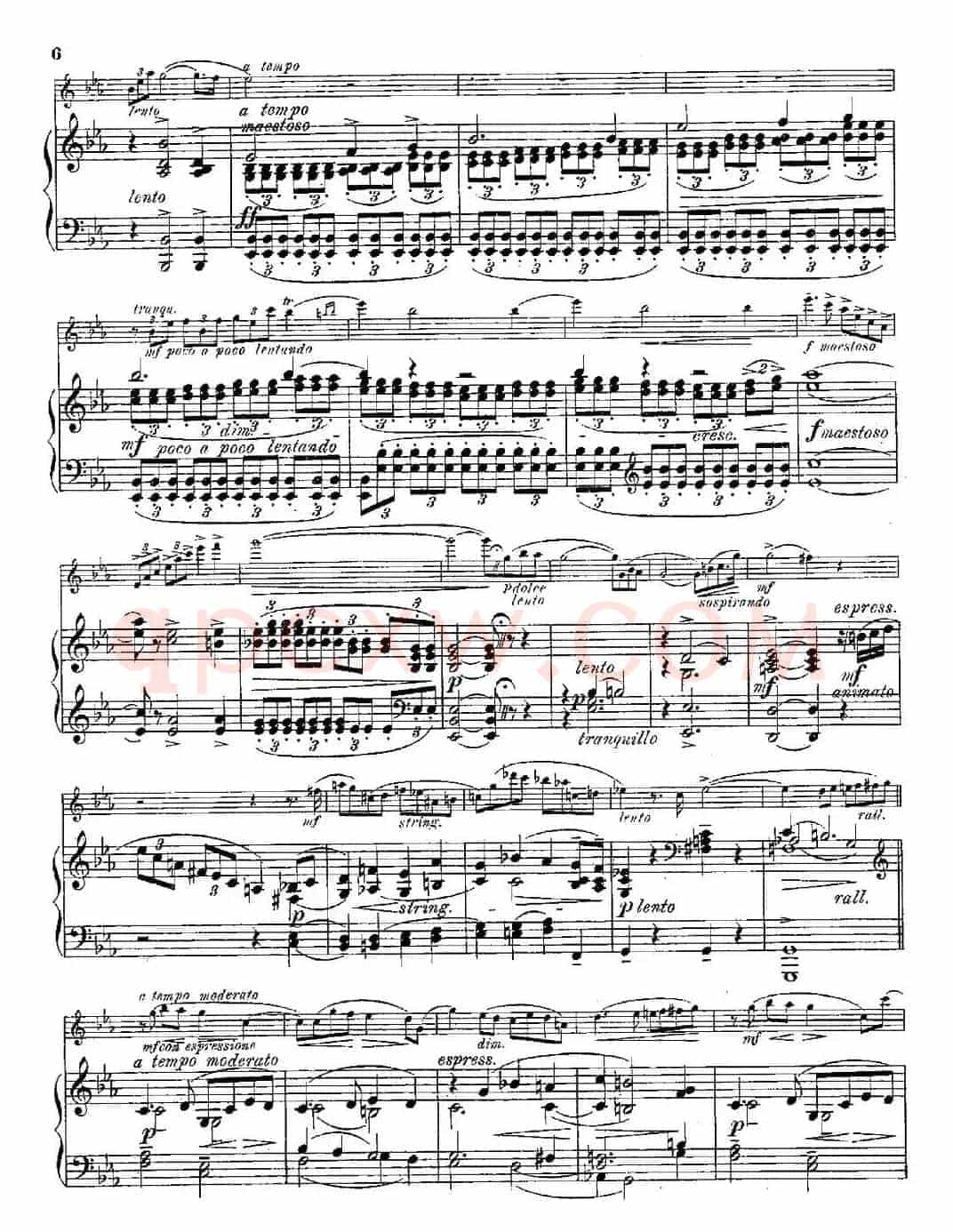 Legende（Op.55 No.5）（长笛+钢琴伴奏）
