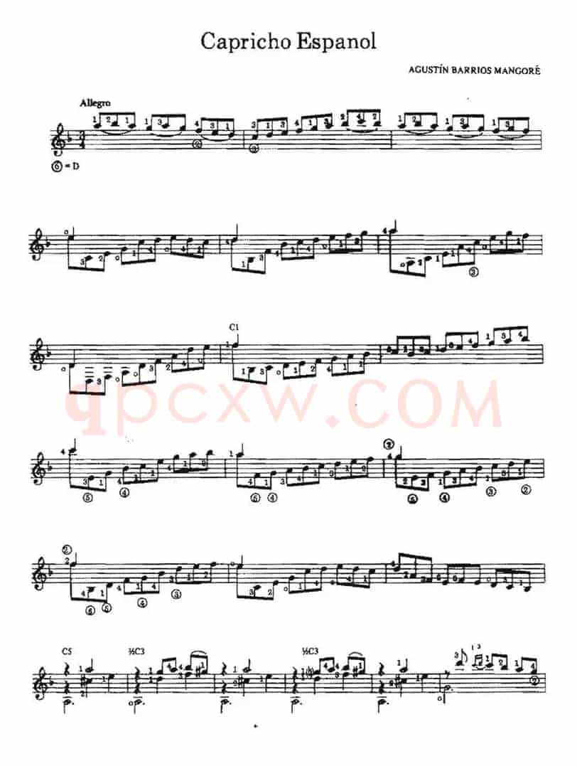 Capricho Espanol(古典吉他)