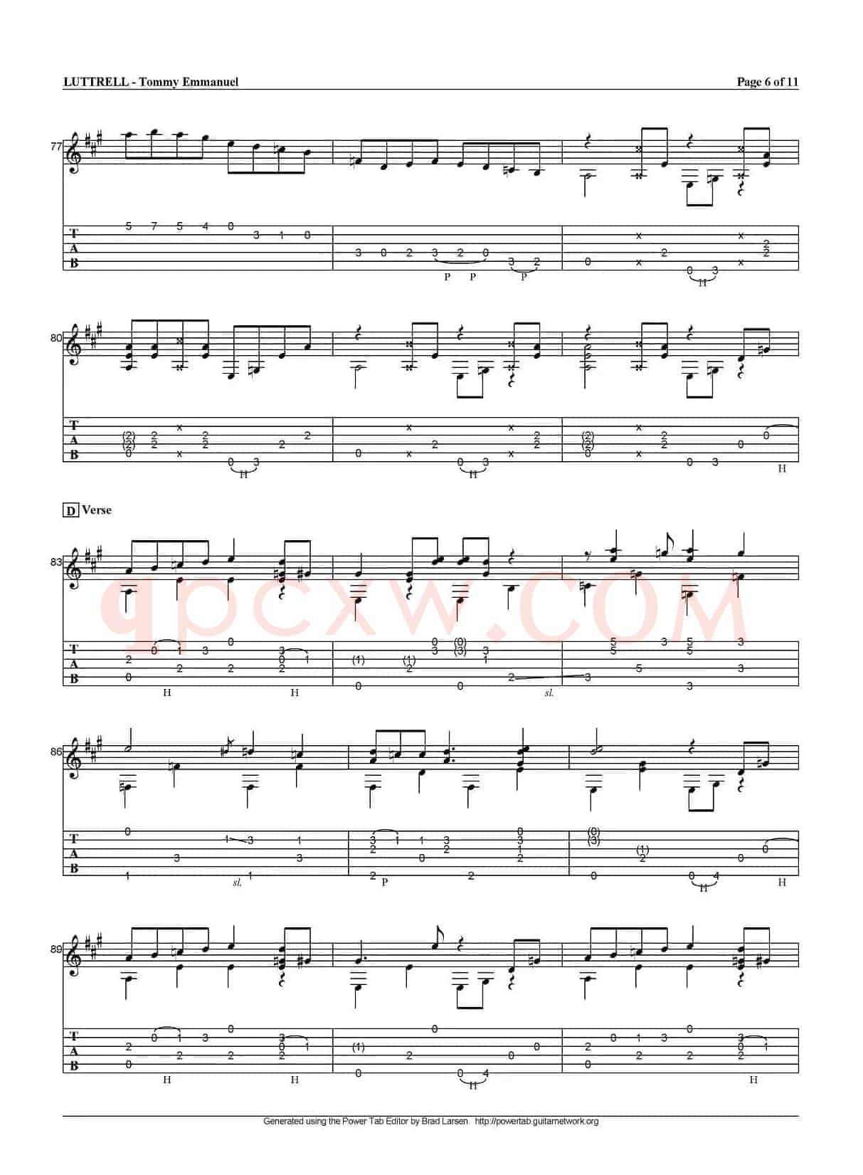 tommy emmanuel：luttrell（指弹吉他）