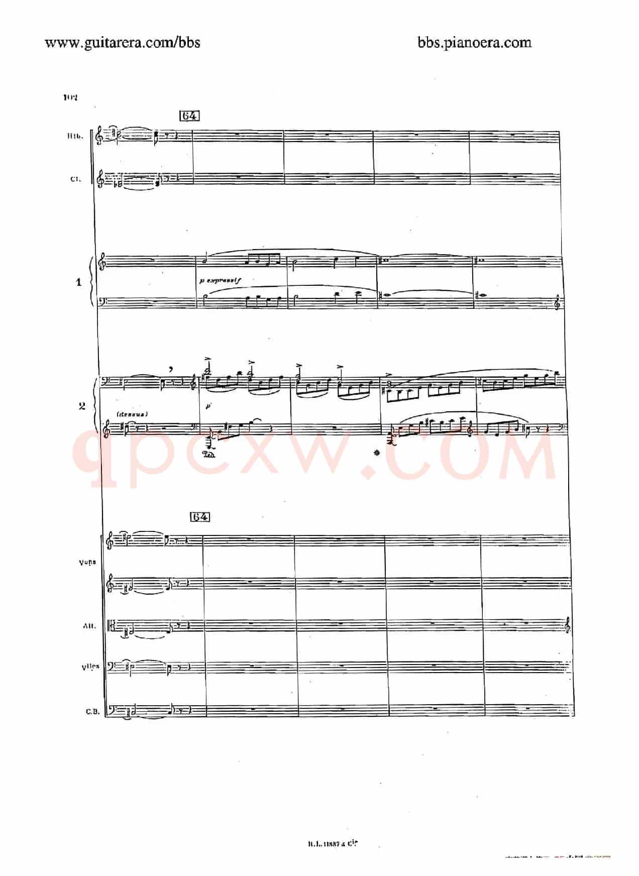 Concerto for 2 Pianos in d Minor(d小调双钢琴协奏曲·总谱)