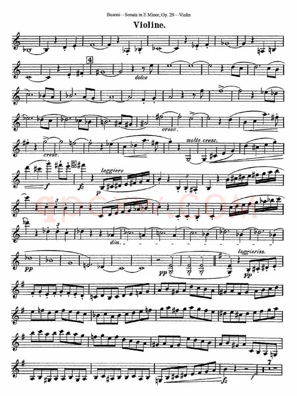 Violin Sonata No.1 in E Minor Op.29