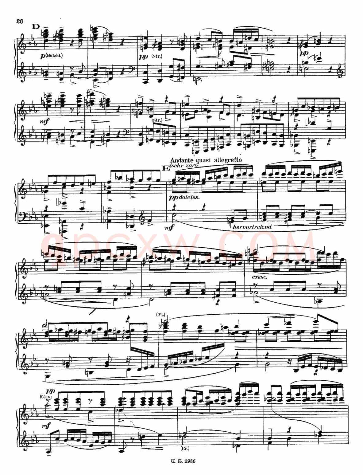 Symphony No.3 in d Minor - Solo Piano(d小调第三交响曲·钢琴独奏版·Ⅱ)