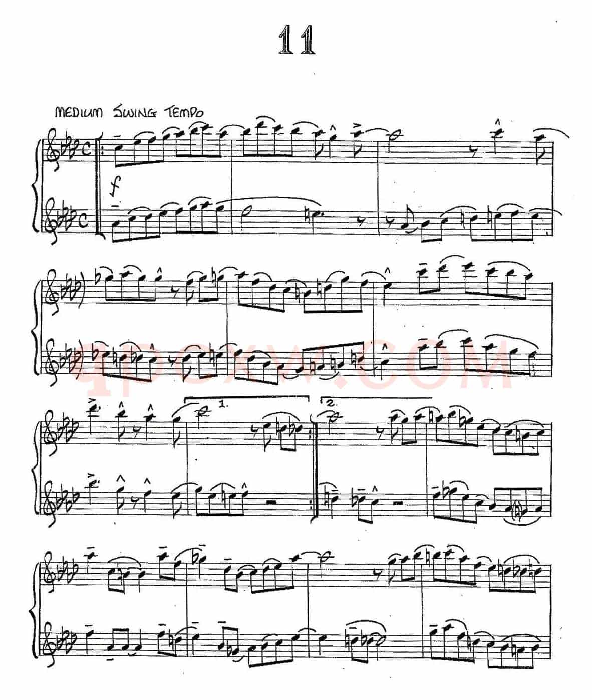 Jazz Conception For Saxophone Duets - 11（二重奏）