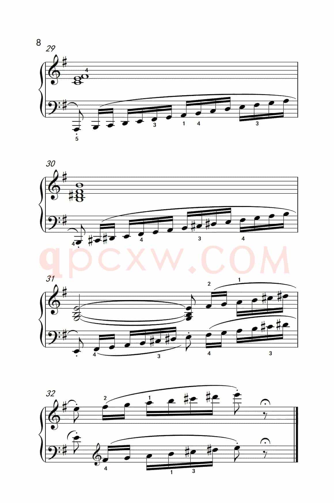 第五级 3.练习曲（中央音乐学院 钢琴（业余）考级教程 4-6级）