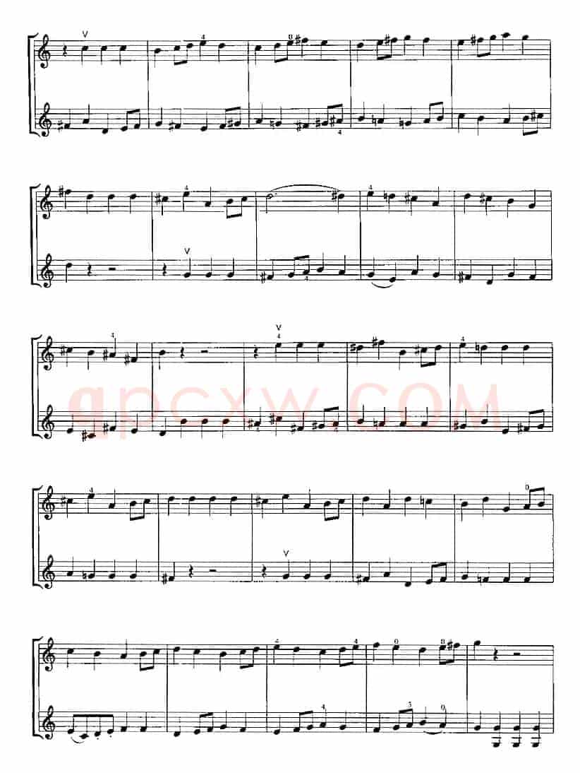 霍曼《小提琴基础教程》选曲：小序曲（二重奏）