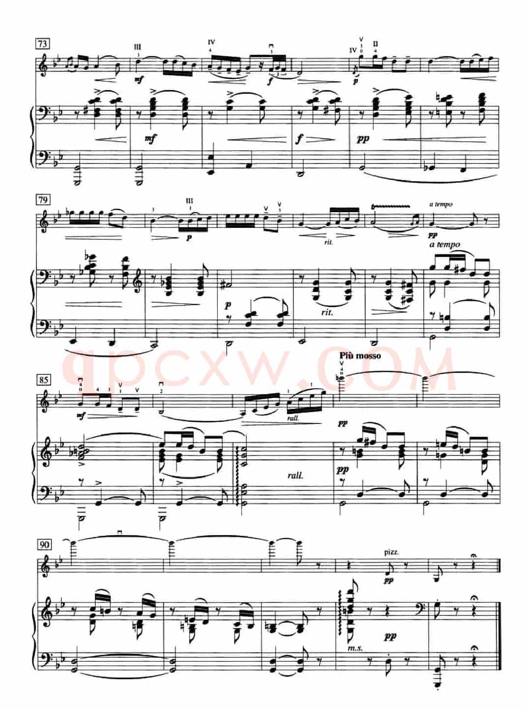 Canzonetta Op.6(短歌)(小提琴+钢琴伴奏)