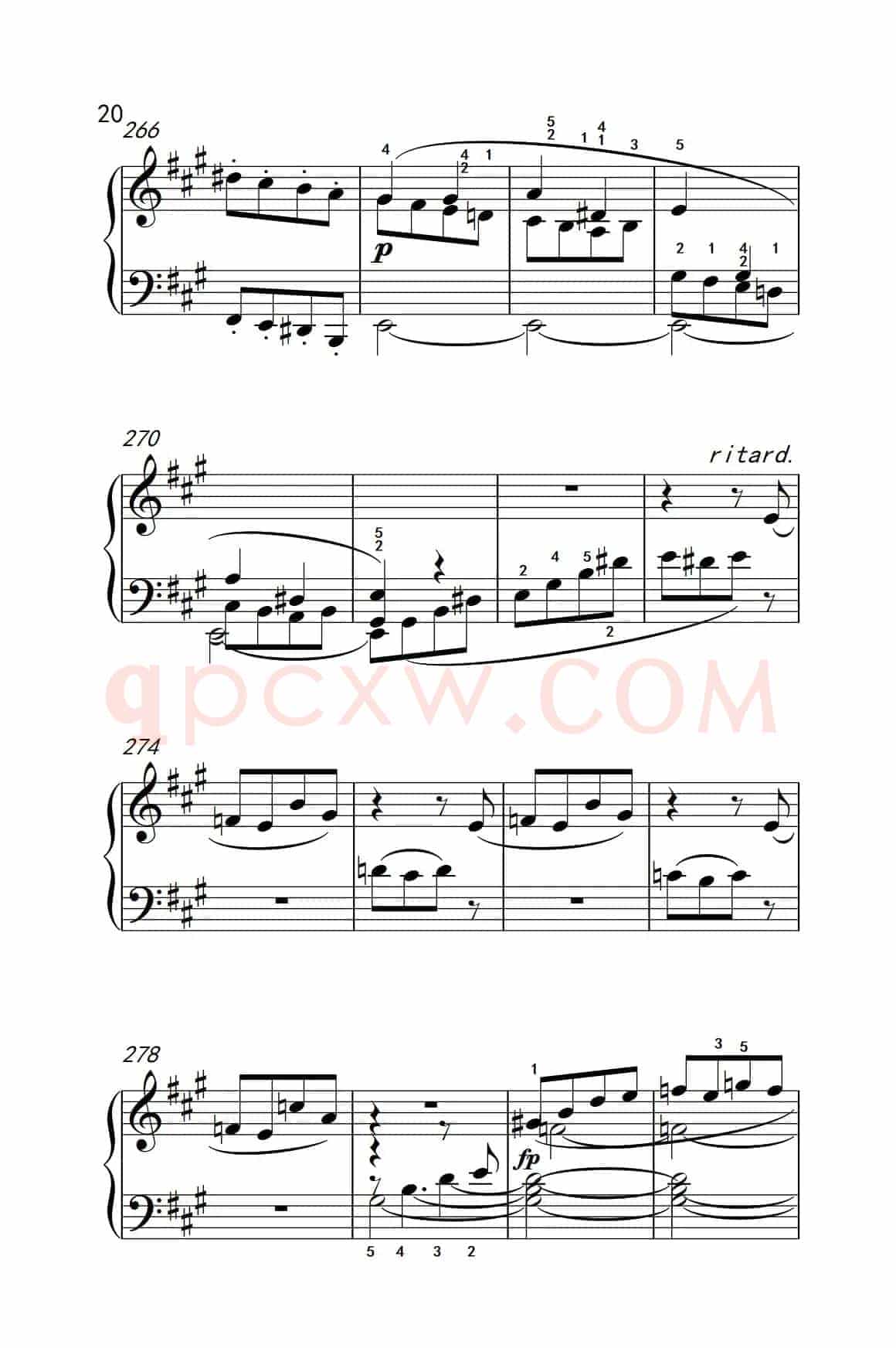 奏鸣曲 Opus 2 Nr.2 第一乐章（贝多芬奏鸣曲集 1）