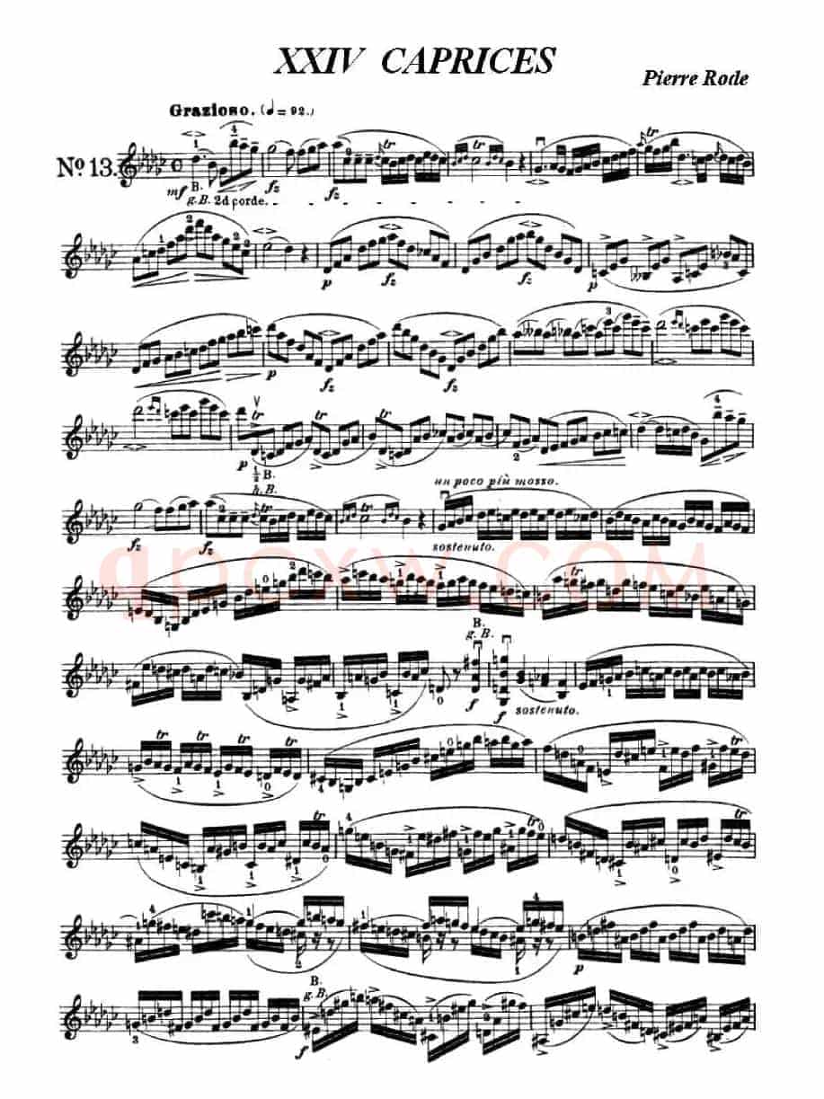 24首小提琴练习曲之13