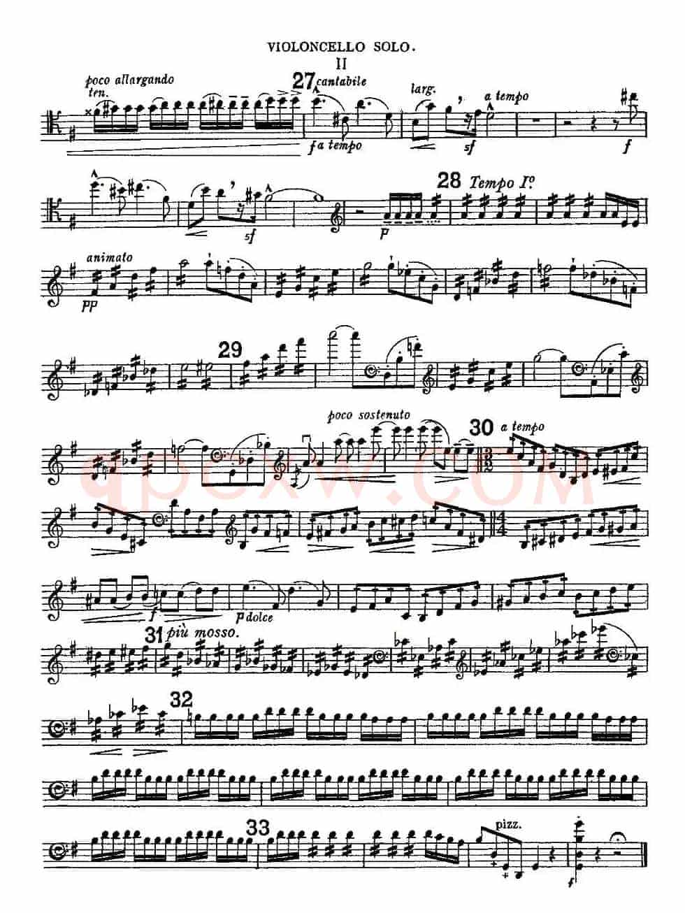 Edward Elgar Concerto e Minor Op85 For Cello（Cel）