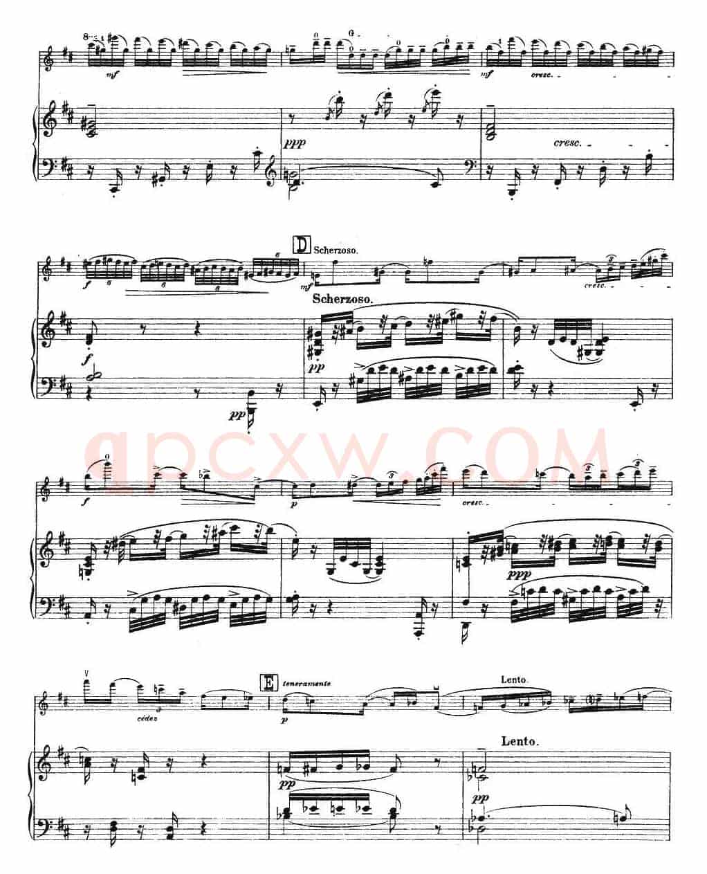 伊萨伊作品集：Au Rouet（小提琴+钢琴伴奏）