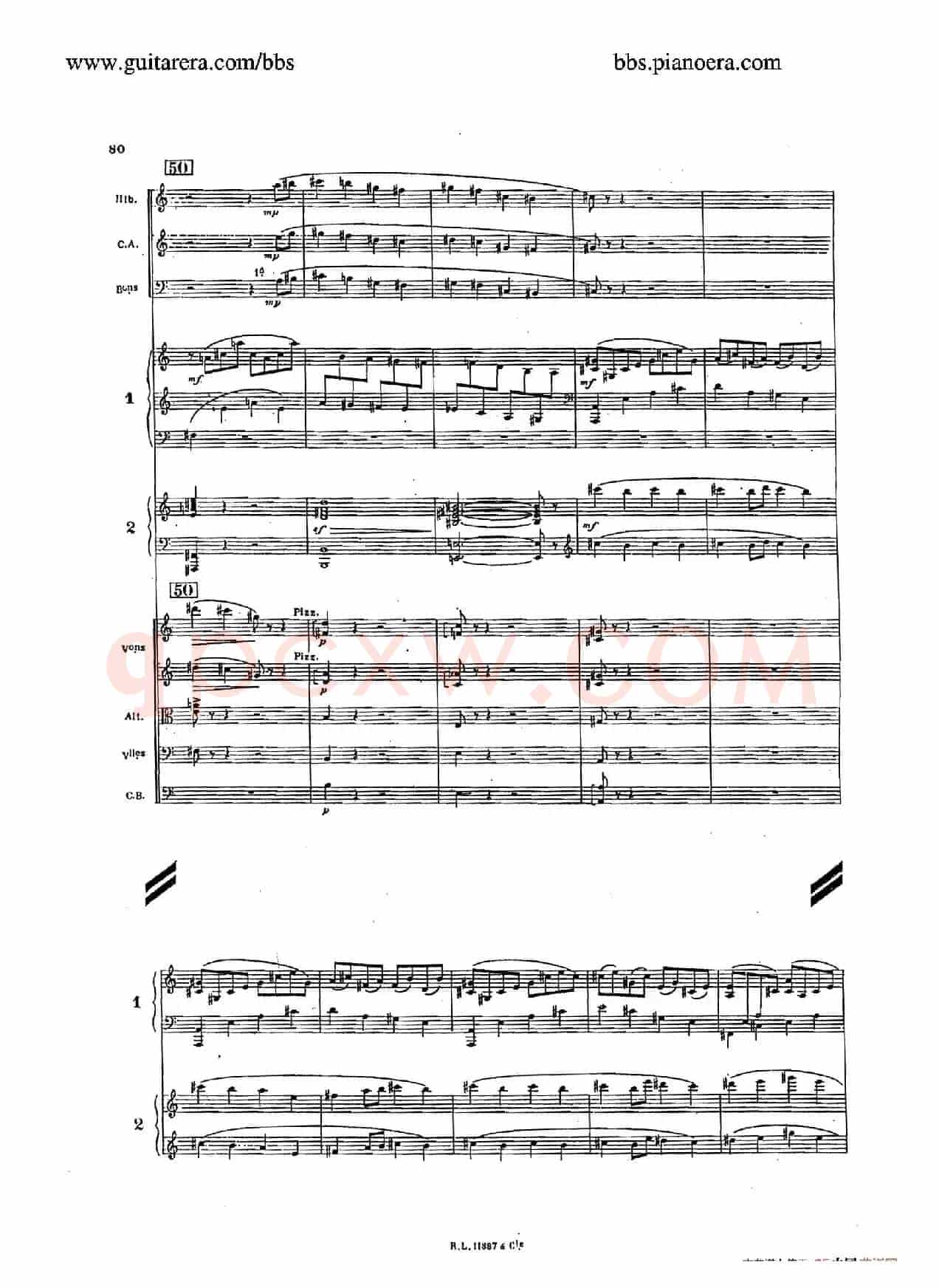 Concerto for 2 Pianos in d Minor(d小调双钢琴协奏曲·总谱)