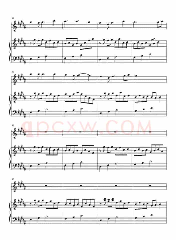 爱的供养（电视剧《宫》主题曲、长笛+钢琴）