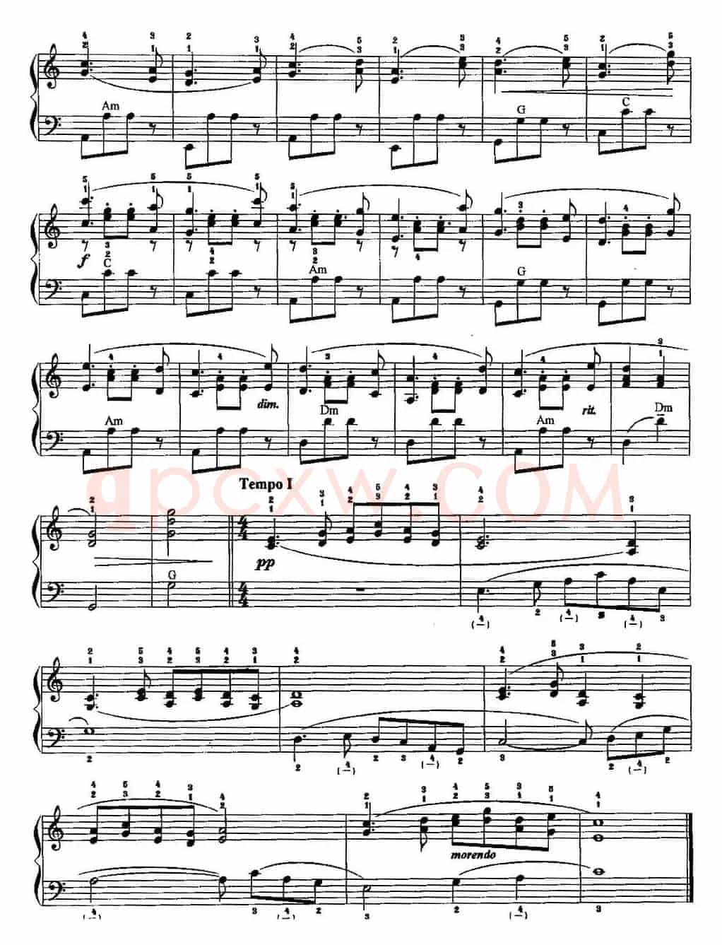 中国民歌手风琴曲集：60、渔舟唱晚