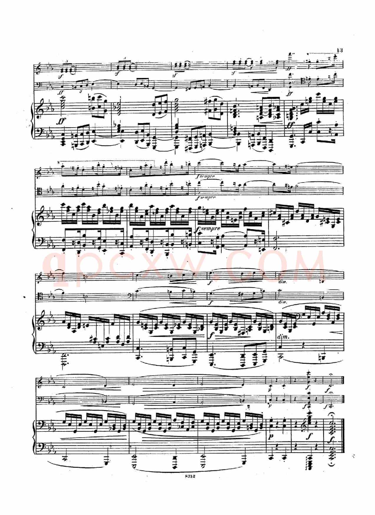 Piano Trio No.3 in c Minor Op.101(c小调第三钢琴三重奏)