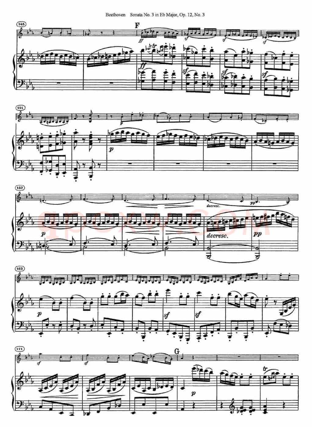 Violin Sonata No.3 in Eb Major Op.12 No.3（小提琴+钢琴伴奏）