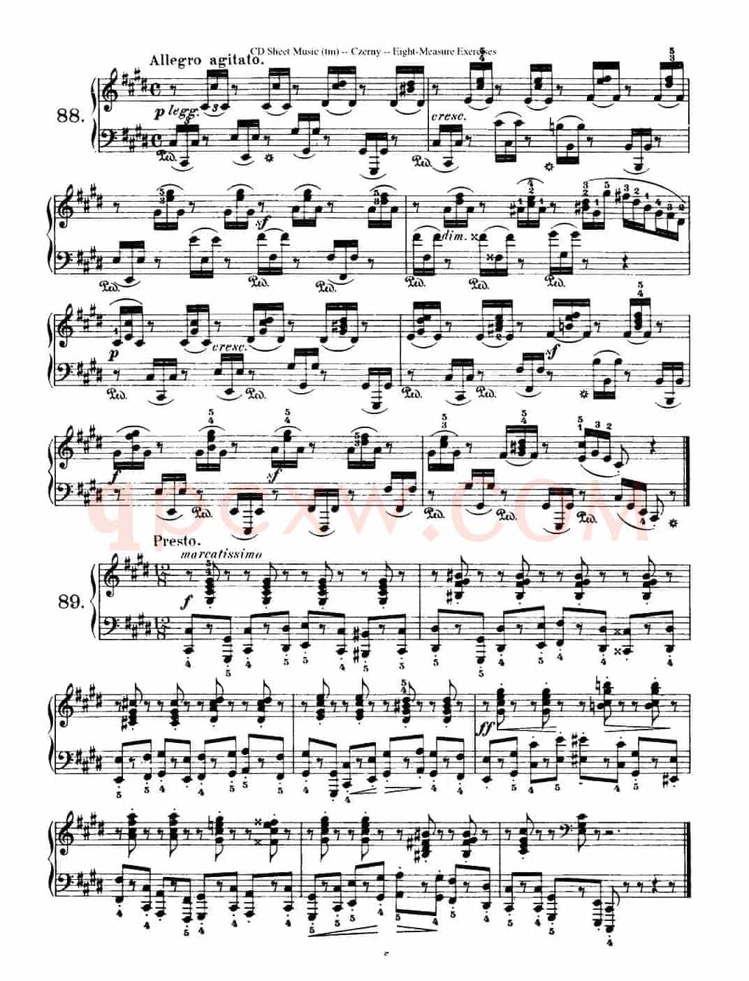 160 Eight- Measure Exercises.Op.821（车尔尼160首钢琴八小节练习曲（88——103））