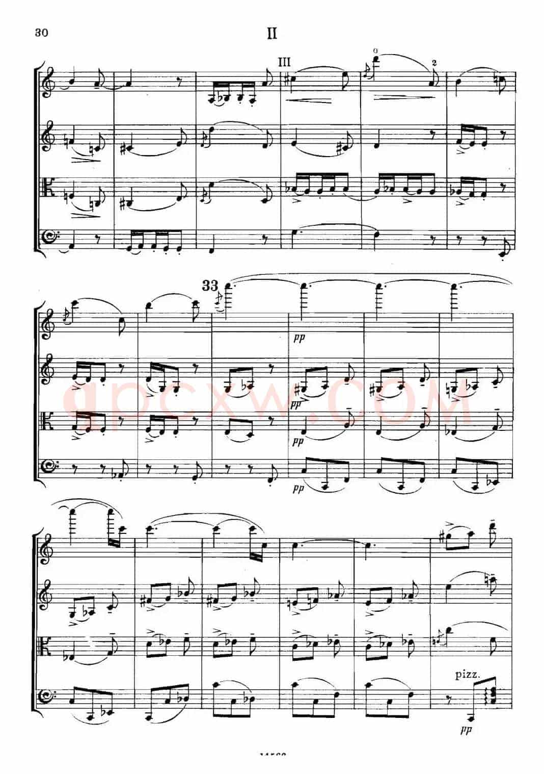 QUARTET Op.83(第二部分)(弦乐四重奏)