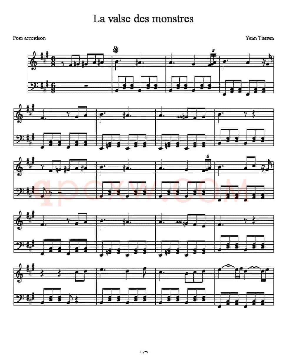 La valse des monstres(野兽圆舞曲)