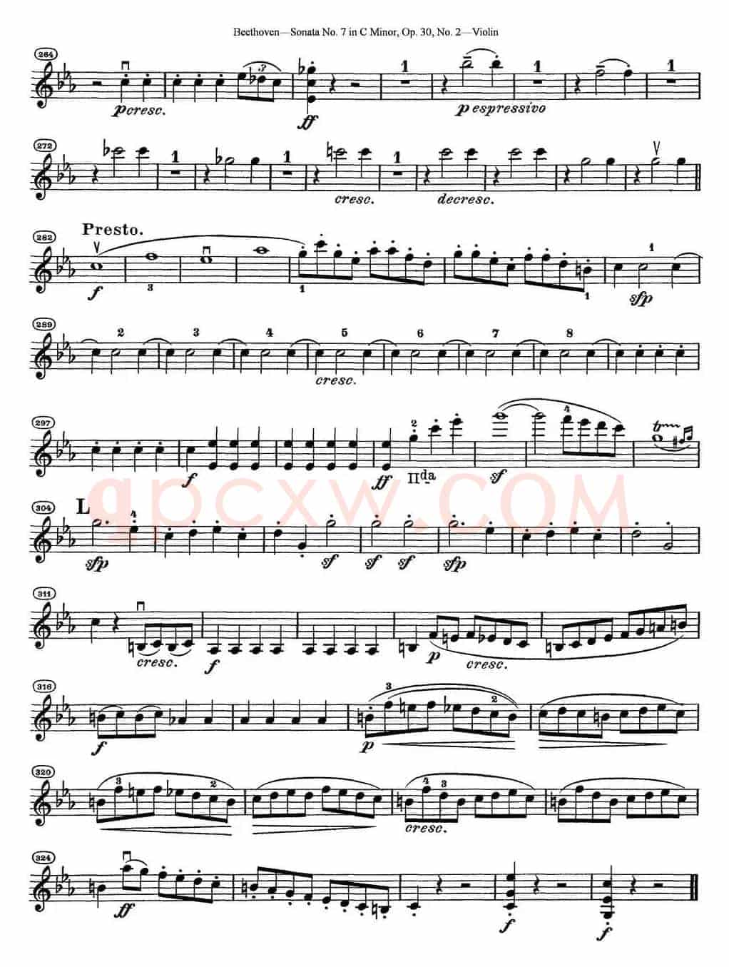 Violin Sonata No.7 in C Minor Op.30 No.2
