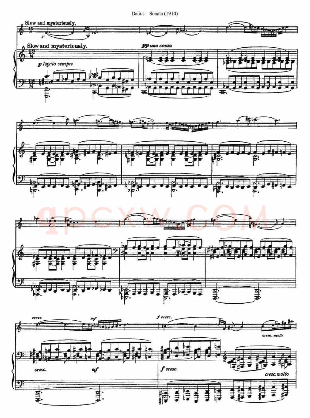Delius Sonata（小提琴+钢琴伴奏）