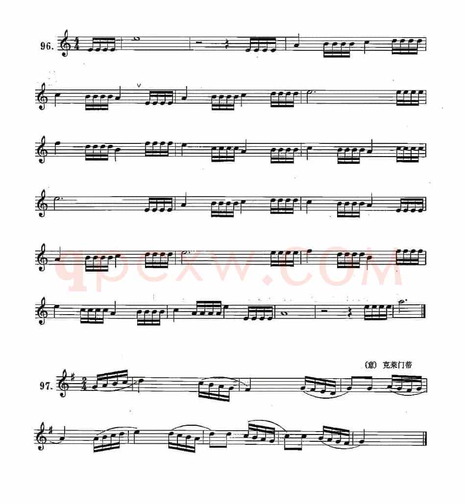 练习曲合集：17、十六分音符练习二
