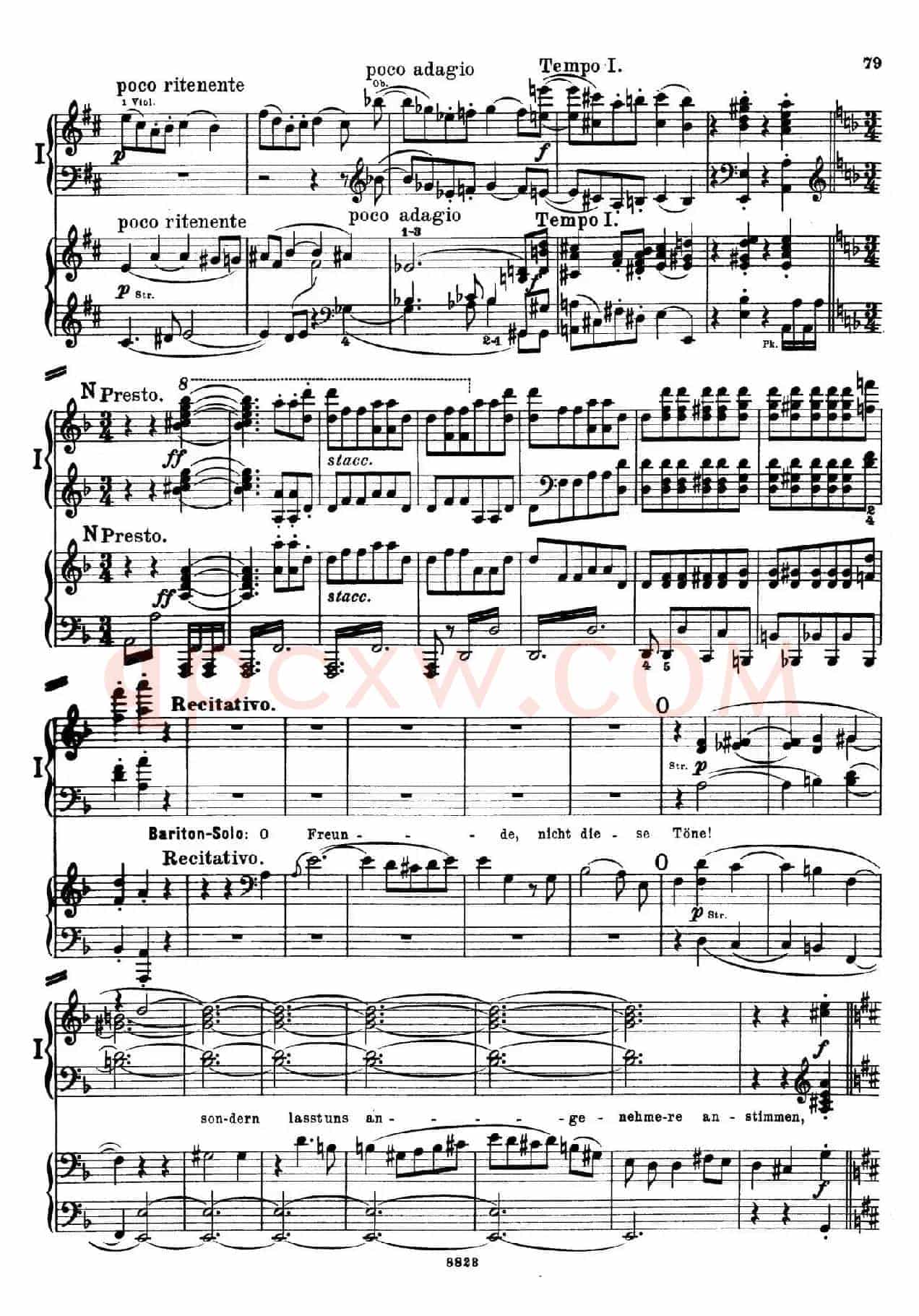 d小调第九交响曲 Op.125(双钢琴P73——82)