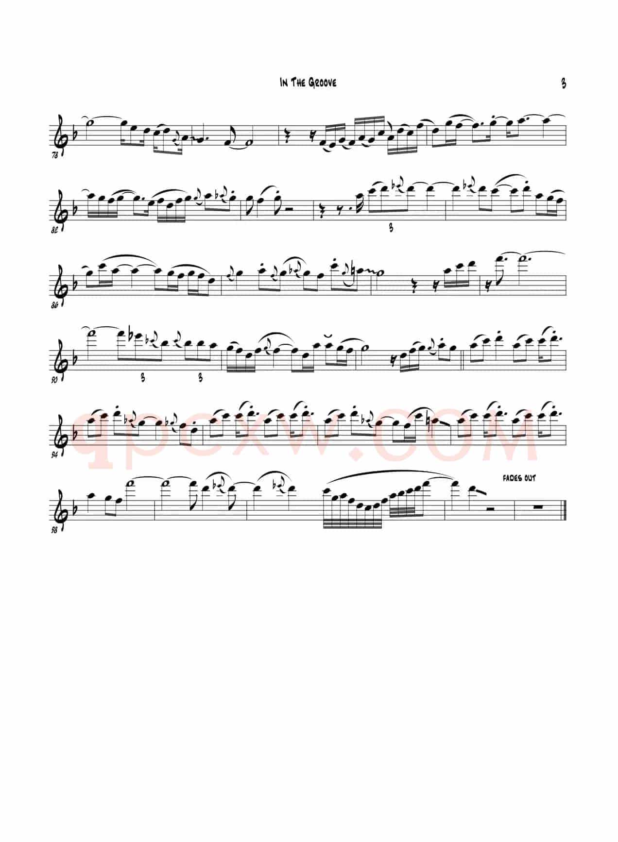 In The Groove（次中音萨克斯）