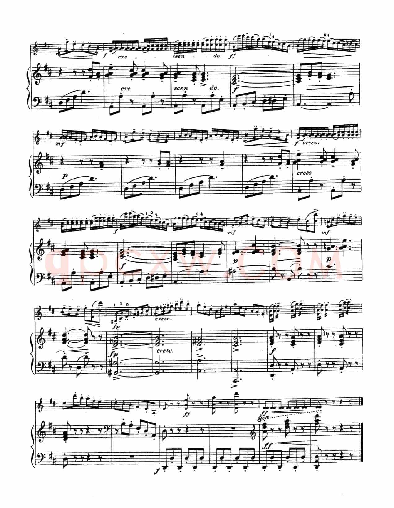 D大调学生协奏曲（塞茨作品第15号）