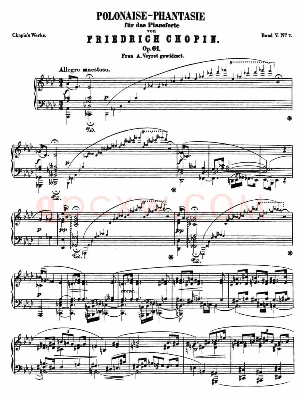 肖邦 幻想波兰舞曲 Op.61 降A大调 Polonaise