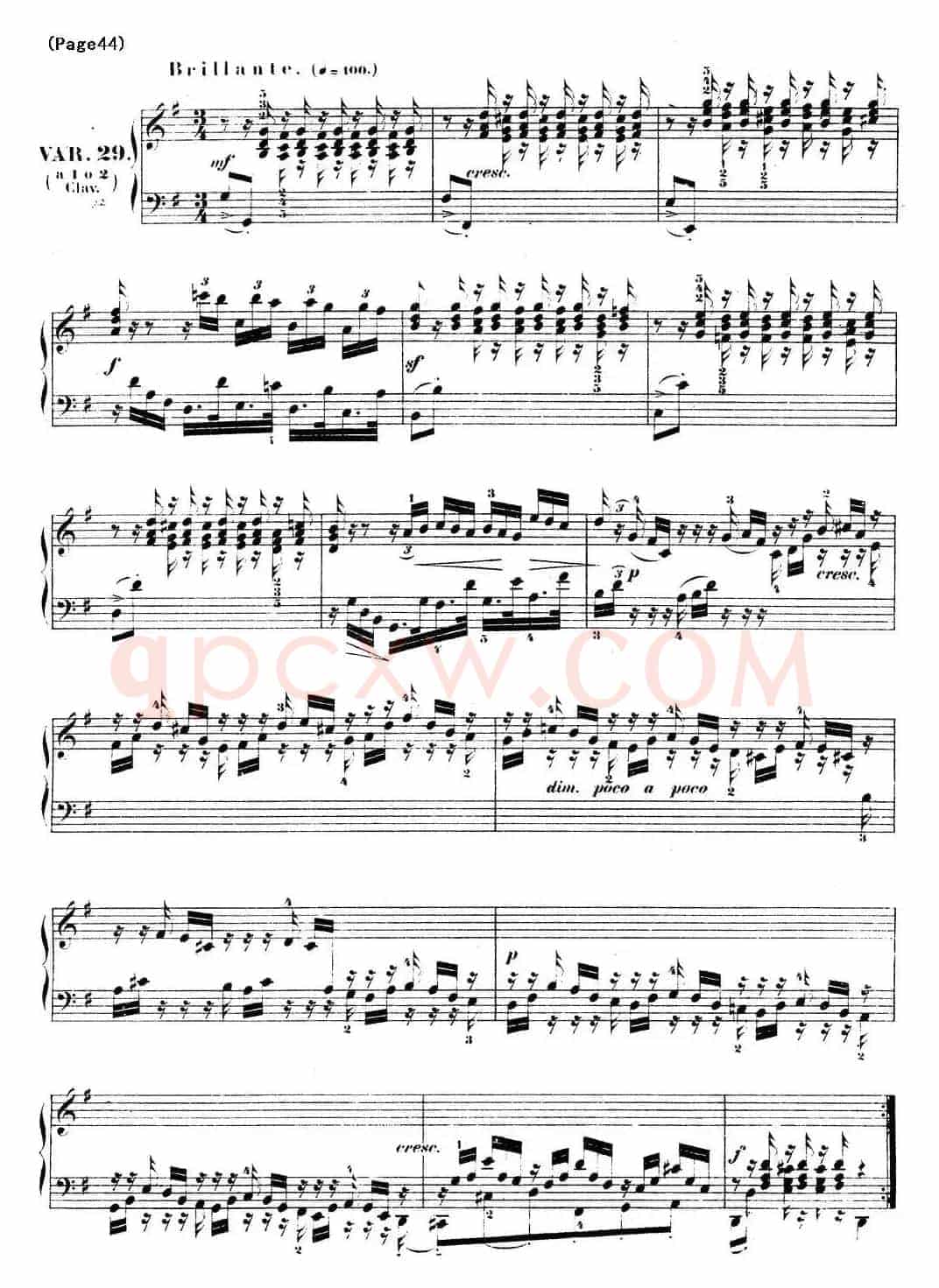 哥德堡变奏曲 巴赫 Goldberg Variationen BWV988