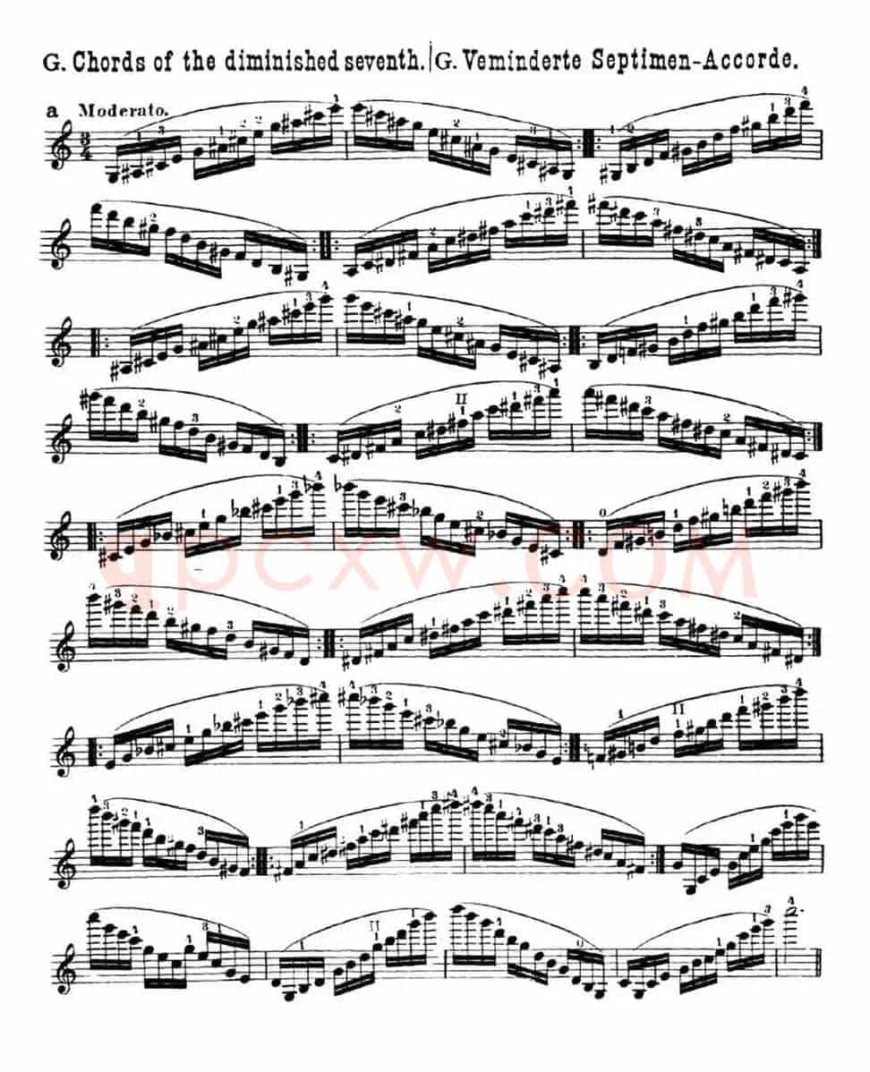 小提琴音阶练习·作品32（Scale Studie-G）