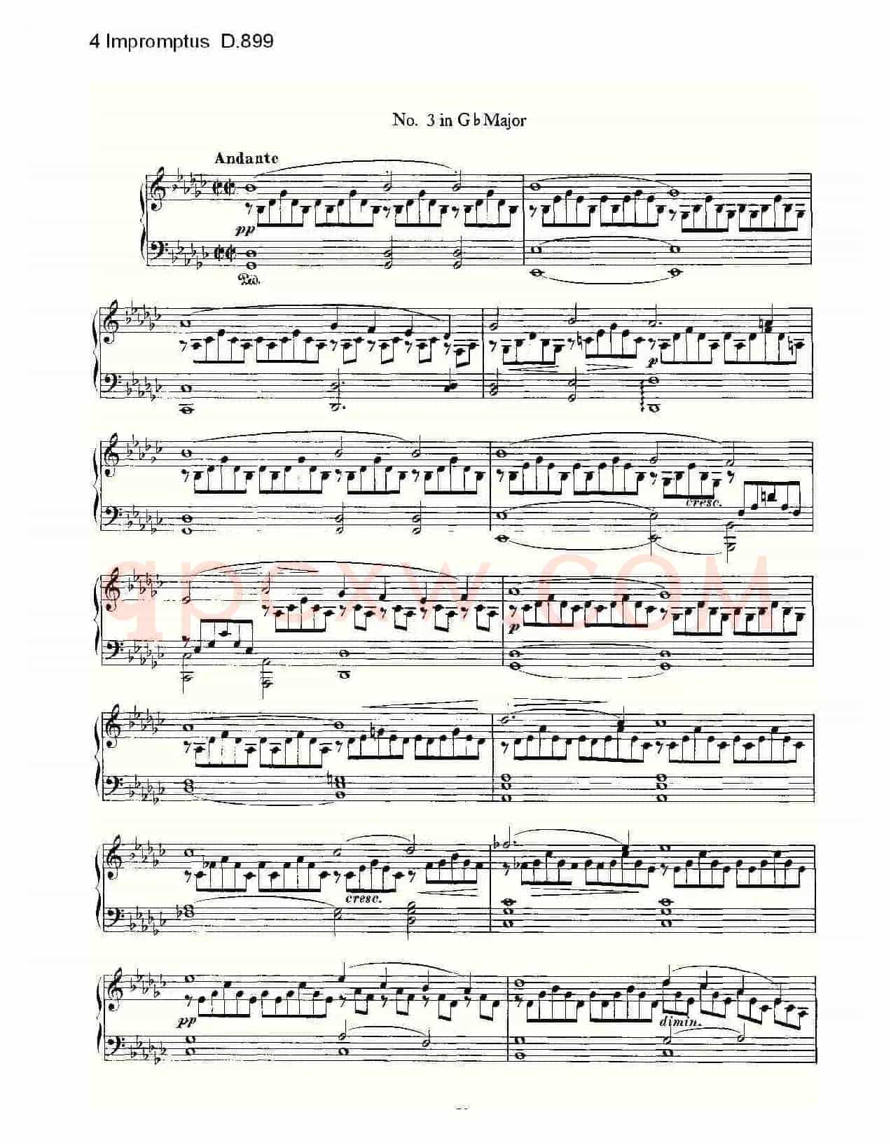 4 Impromptus D.899(4人即兴演奏 D.899)