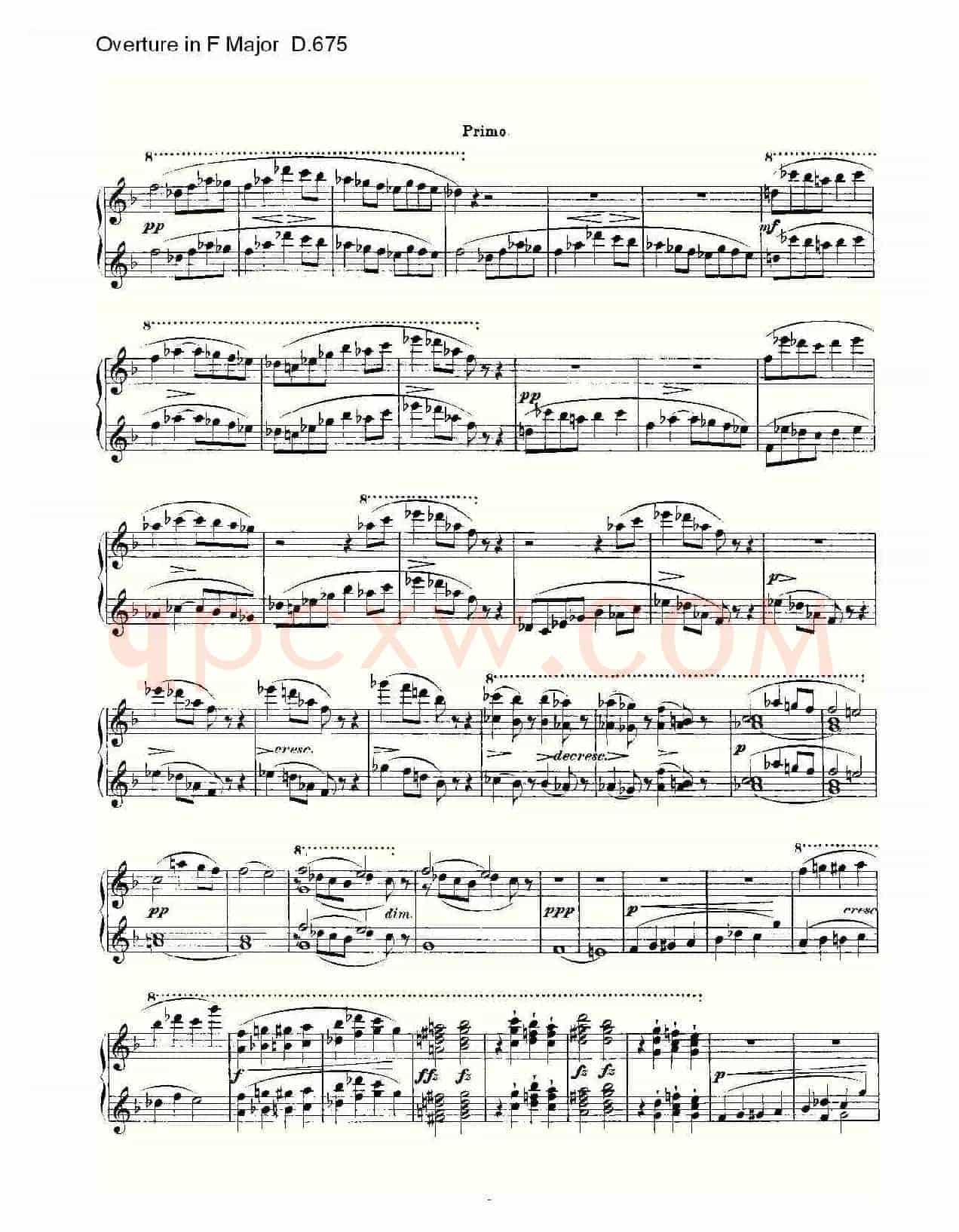 Overture in F Major D.675(F大调序曲 D.675)