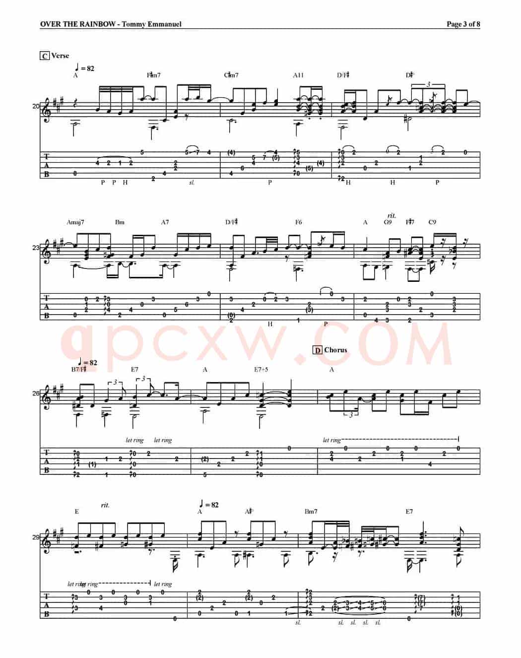 tommy emmanuel：over the rainbow（指弹吉他）