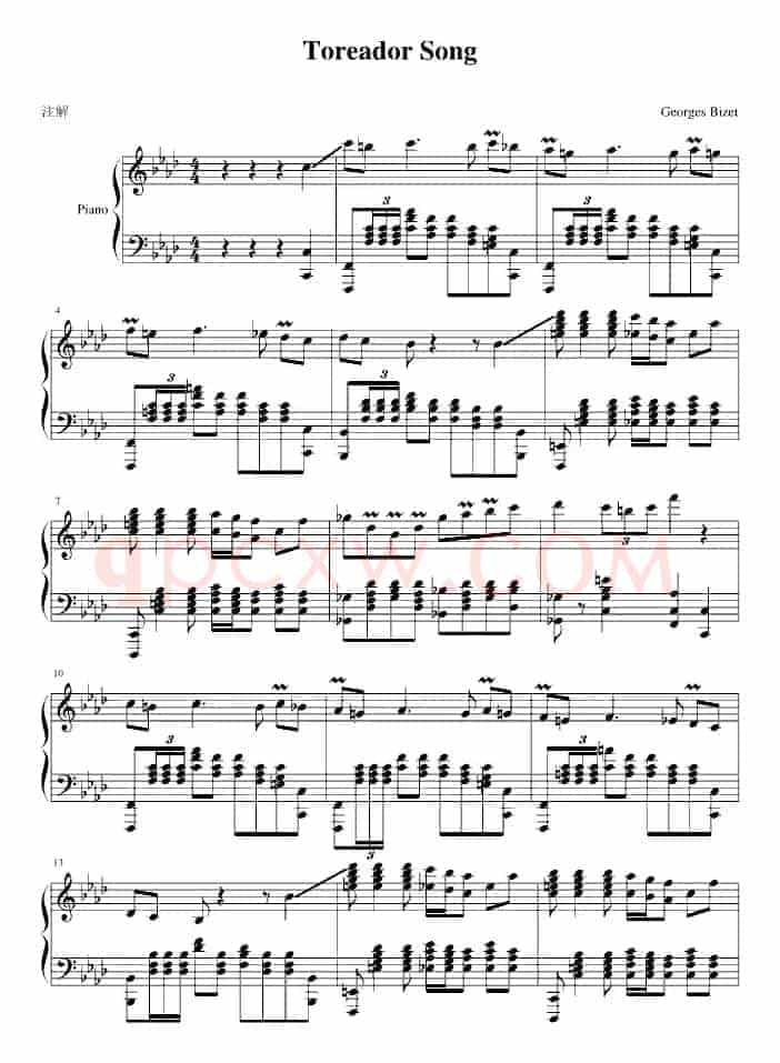 Toreador Song（斗牛士之歌）