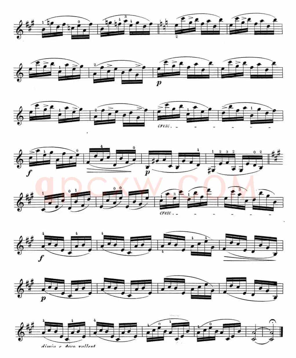 顿特24首小提琴练习曲 作品37—18