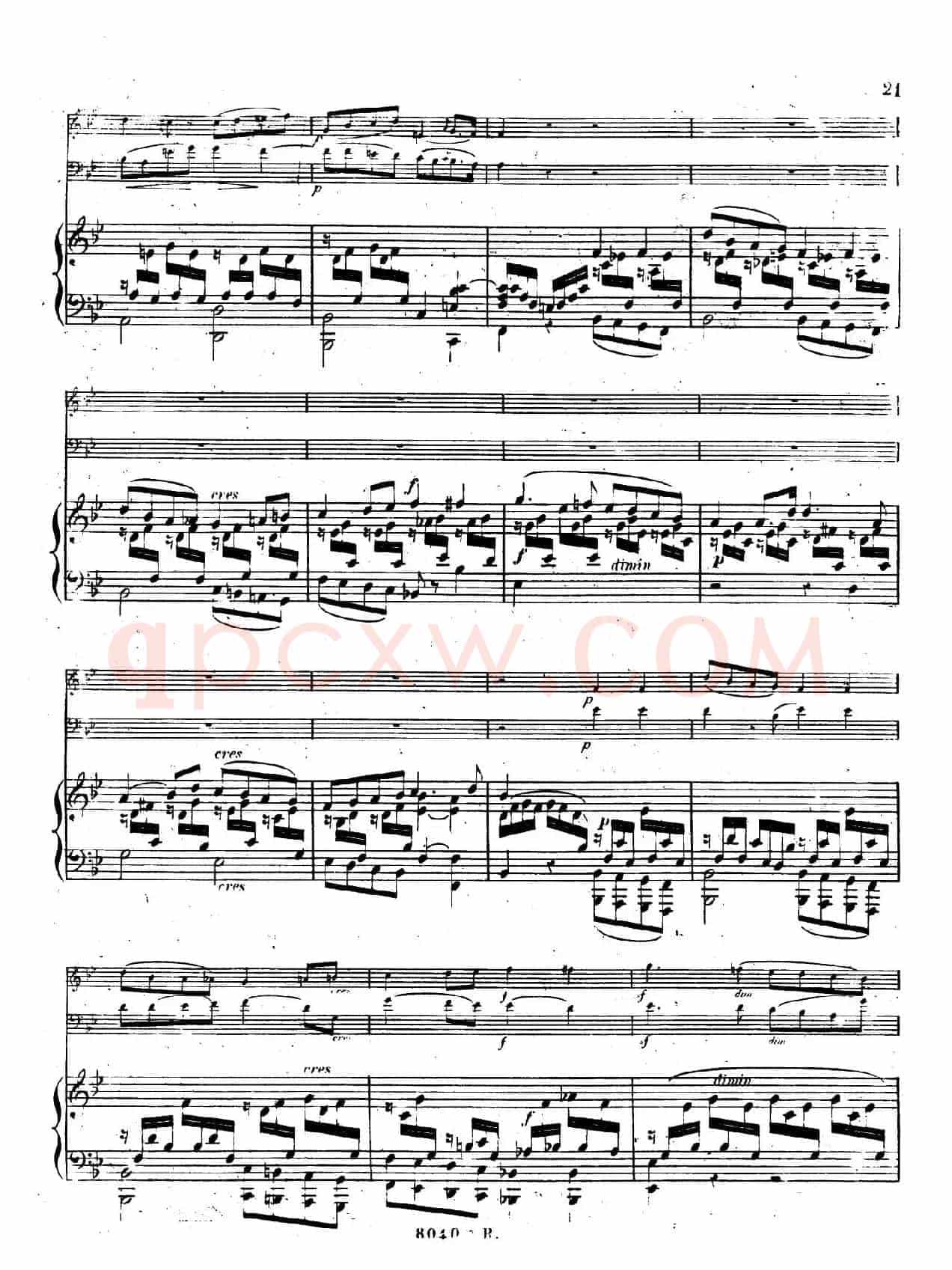 Piano Trio No.1 in d Minor Op.49(d小调第一钢琴三重奏·第二乐章)