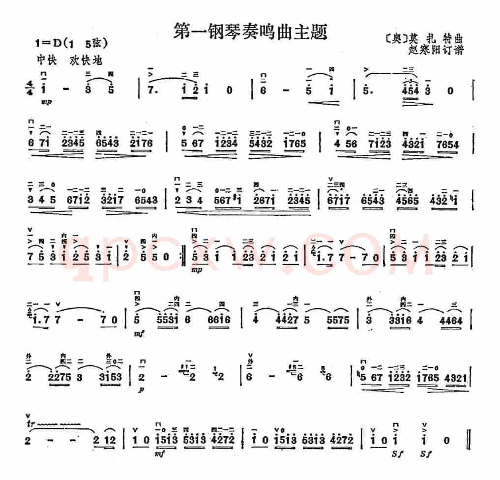 第一钢琴奏鸣曲主题