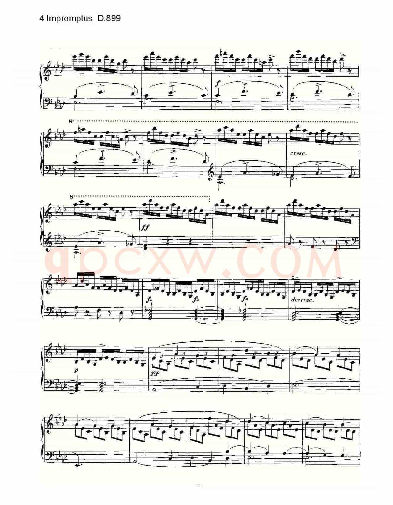 4 Impromptus D.899(4人即兴演奏 D.899)