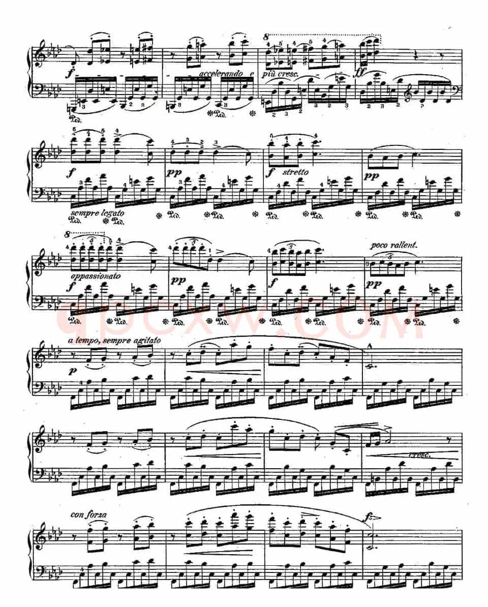 肖邦钢琴练习曲，Op.10之九