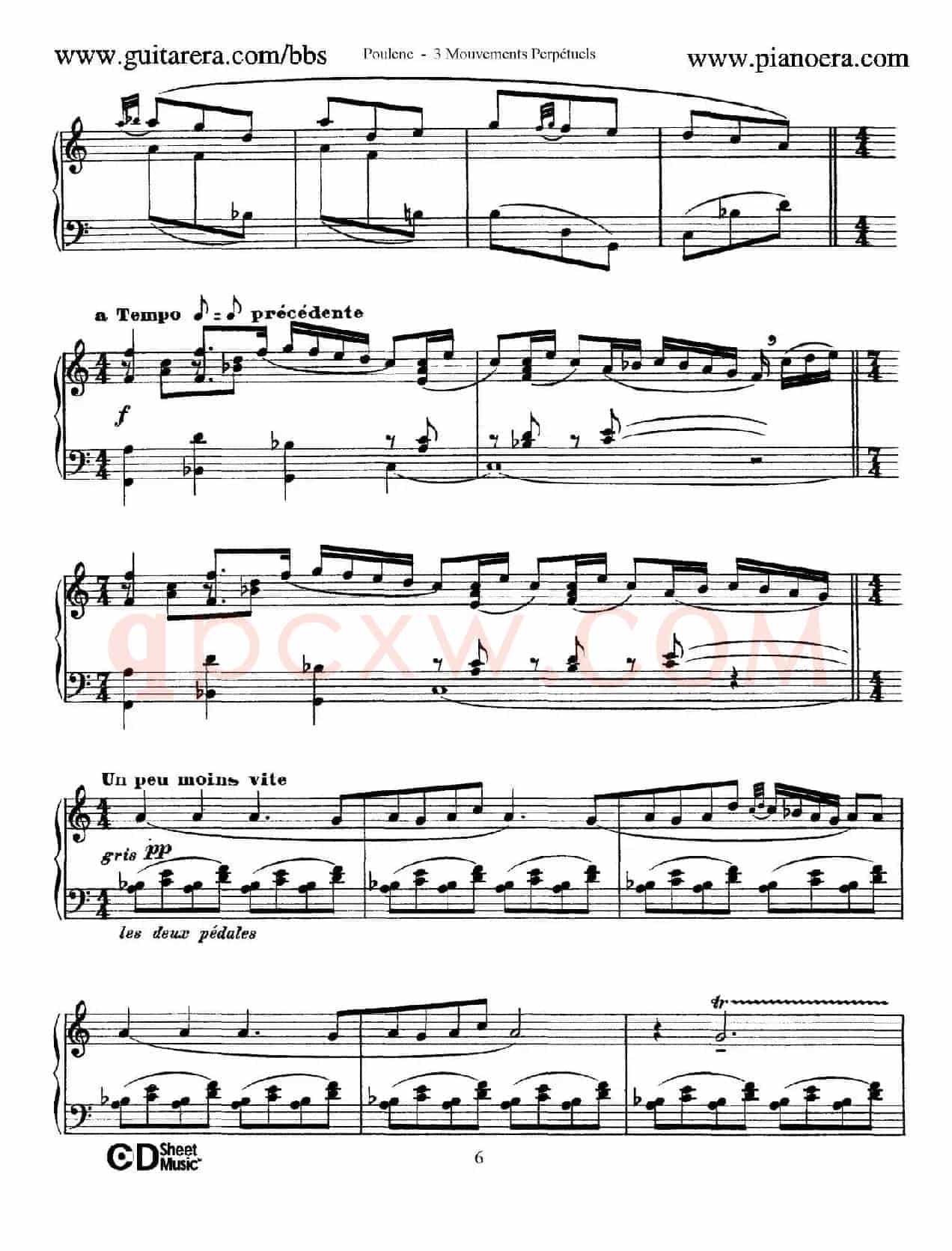 Trois Mouvements Perpetuel(3首无穷动·3)