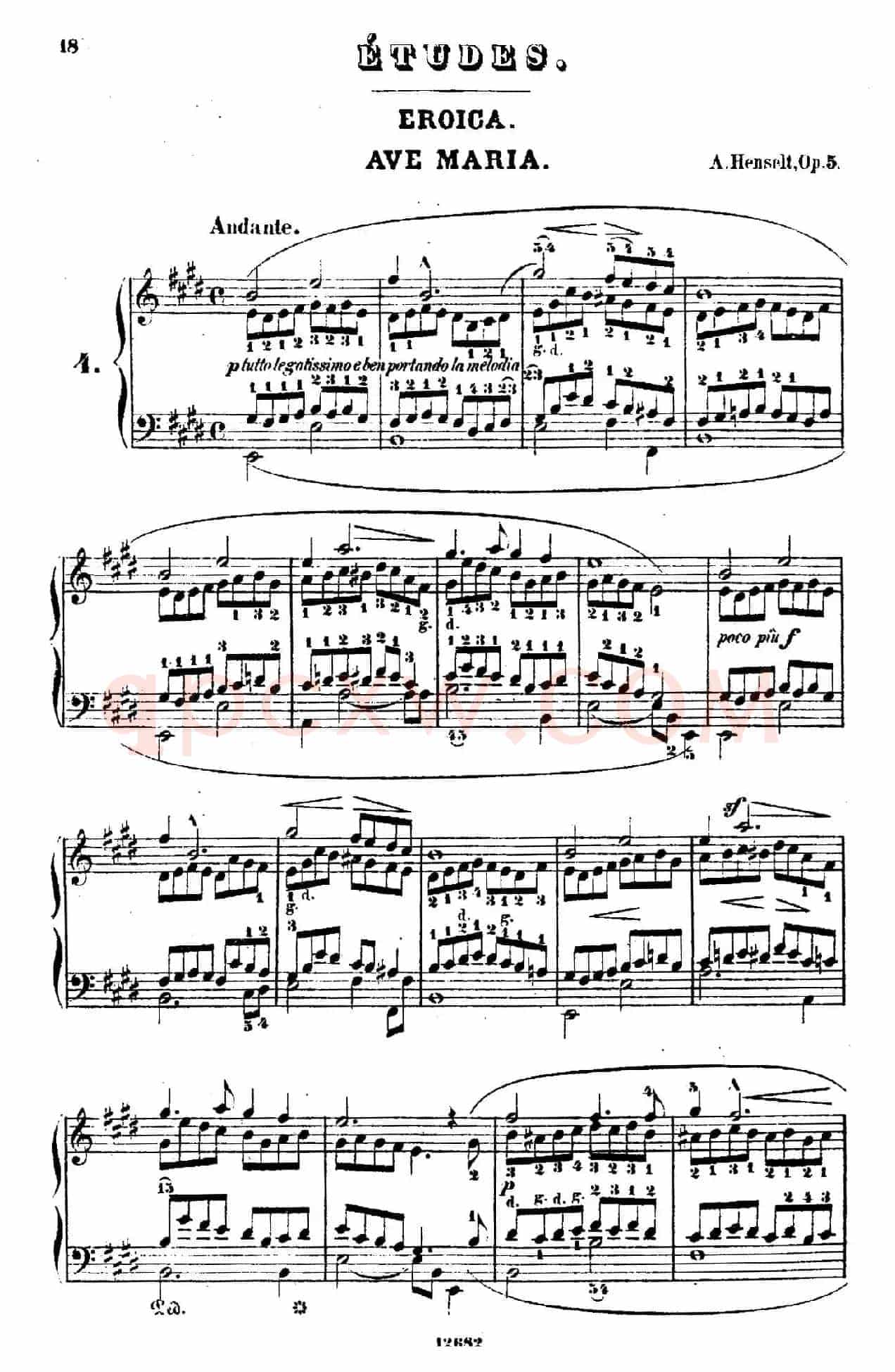 Douze Etudes de Salon Op.5(12首沙龙练习曲·4)