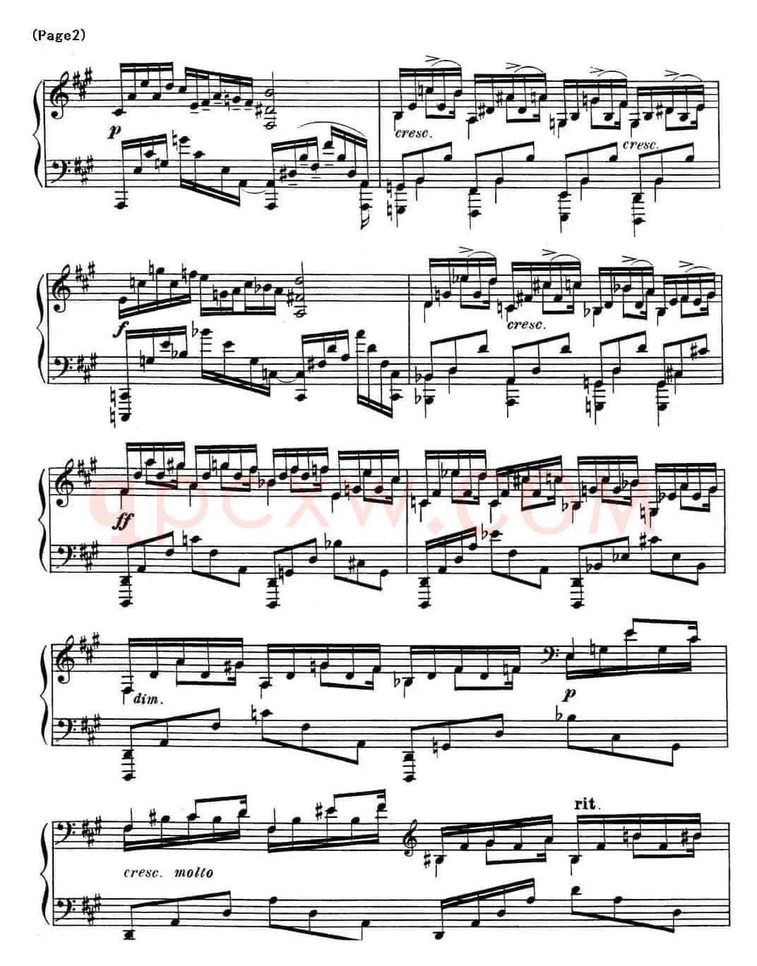 斯克里亚宾12首钢琴练习曲 Op8(No.2 Alexander Scriabin Etudes)
